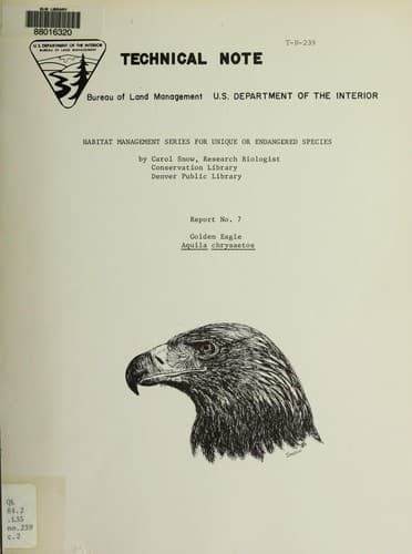 Tapa de Golden eagle, Aquila chrysaetos