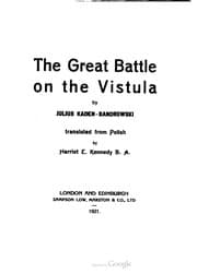 Tapa de The great battle on the Vistula