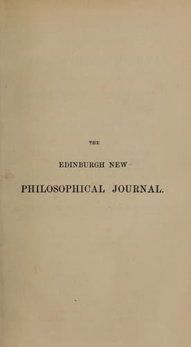 Tapa de Edinburgh New Philosophical Journal