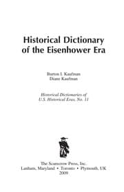 Tapa de Historical dictionary of the Eisenhower era