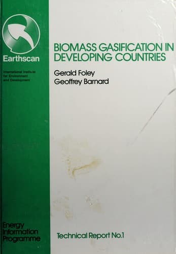 Tapa de Biomass gasification in developing countries