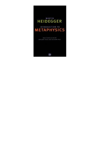 Tapa de Introduction to metaphysics