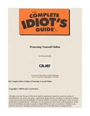 Tapa de The complete idiot's guide to protecting yourself online