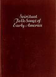 Tapa de Spiritual folk songs of early America