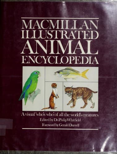 Tapa de Macmillan illustrated animal encyclopedia