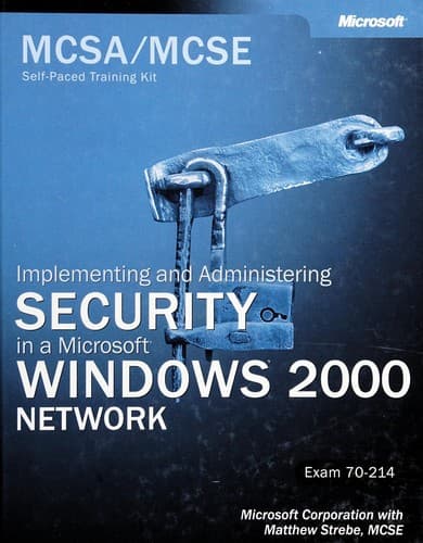 Tapa de MCSA/MCSE self-paced training kit