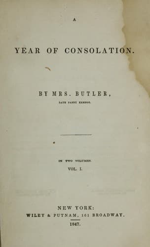 Tapa de A year of consolation