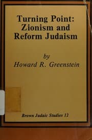 Tapa de Turning point, Zionism and reform Judaism
