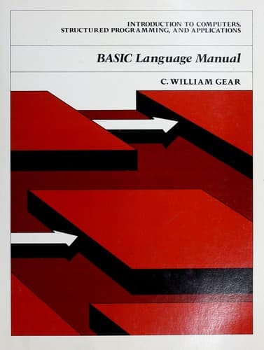 Tapa de BASIC language manual