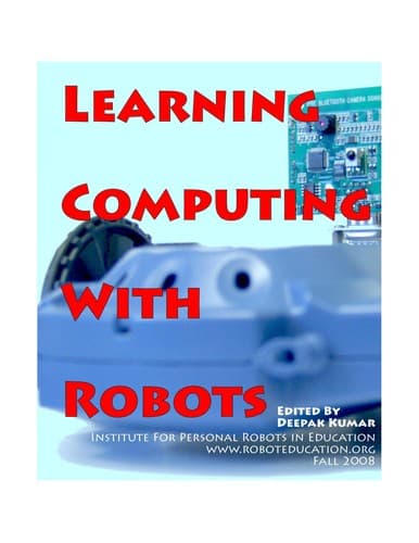 Tapa de Learning computing with robots
