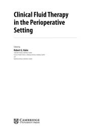Tapa de Clinical fluid therapy in the perioperative setting
