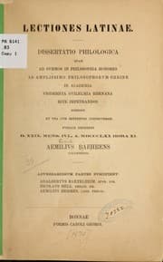 Tapa de Lectiones latinae