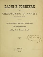 Tapa de Laghi e torbiere del Circondario di Varese, provincia di Como