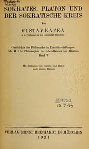 Tapa de Sokrates, Platon und der sokratische kreis