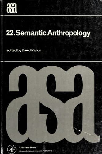 Tapa de Semantic anthropology