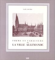 Tapa de Forme et caractère de la ville allemande