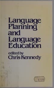 Tapa de Language planning and language education