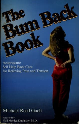 Tapa de The bum back book