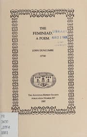 Tapa de The feminiad, a poem, (1754)
