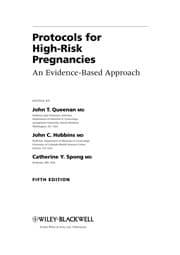 Tapa de Protocols for high-risk pregnancies