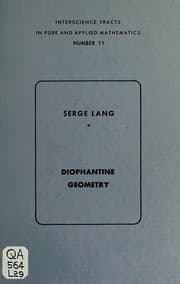 Tapa de Diophantine geometry