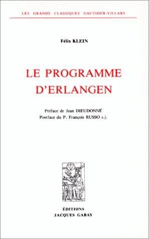Tapa de Le programme d'Erlangen