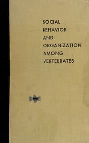 Tapa de Social behavior and organization among vertebrates