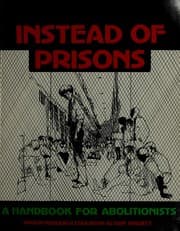 Tapa de Instead of prisons