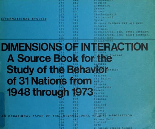 Tapa de Dimensions of interaction