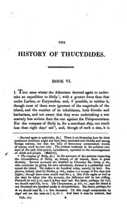 Tapa de The history of Thucydides