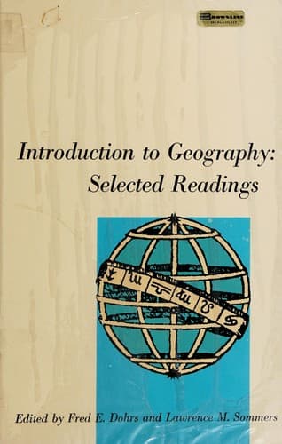 Tapa de Introduction to geography