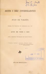 Tapa de Ziento i diez consideraziones