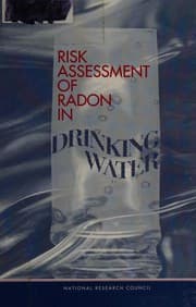 Tapa de Risk assessment of radon in drinking water