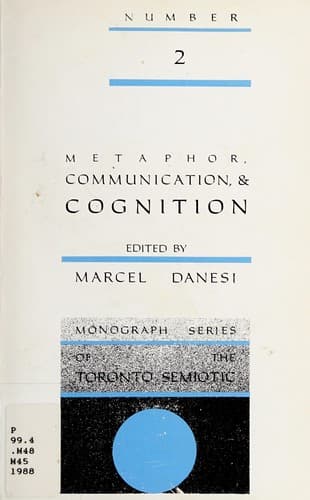 Tapa de Metaphor, communication & cognition
