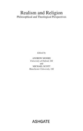 Tapa de Realism and religion