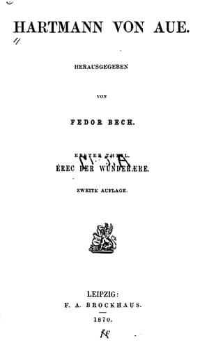 Tapa de Hartmann von Aue