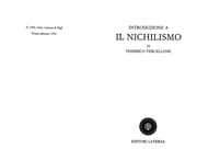 Tapa de Introduzione a il nichilismo