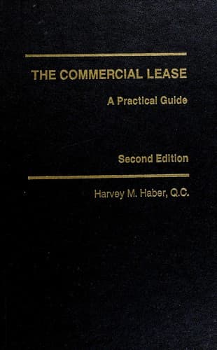 Tapa de The commercial lease