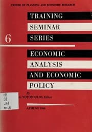 Tapa de Economic analysis and economic policy