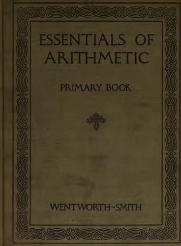 Tapa de Essentials of Arithmetic
