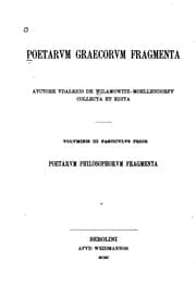 Tapa de Poetarum philosophorum fragmenta