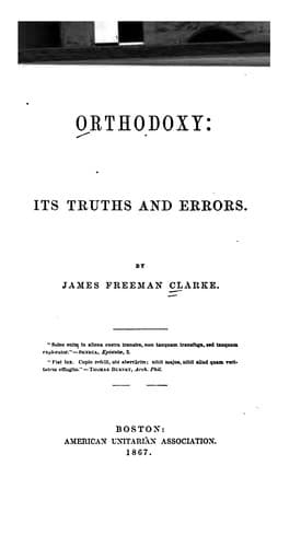 Tapa de Orthodoxy: Its Truths and Errors