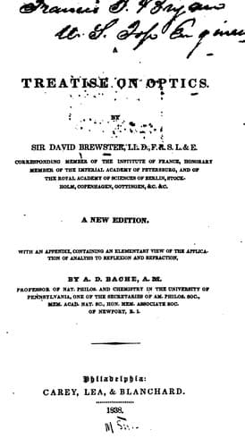 Tapa de A Treatise on Optics