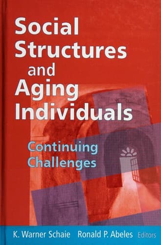 Tapa de Social structures and aging individuals