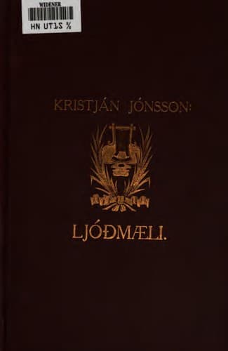 Tapa de Ljóðmæli