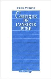 Tapa de Critique de l'anxiété pure