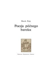 Tapa de Poezja późnego baroku