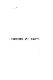 Tapa de Men and manners: sketches and essays