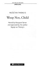 Tapa de Weep Not, Child [adaptation]