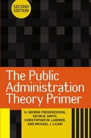 Tapa de The public administration theory primer